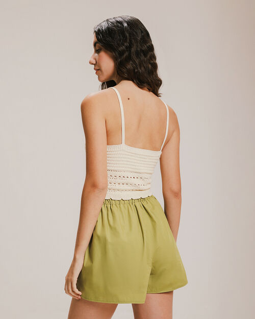 Crop Top Tirantes Crochet